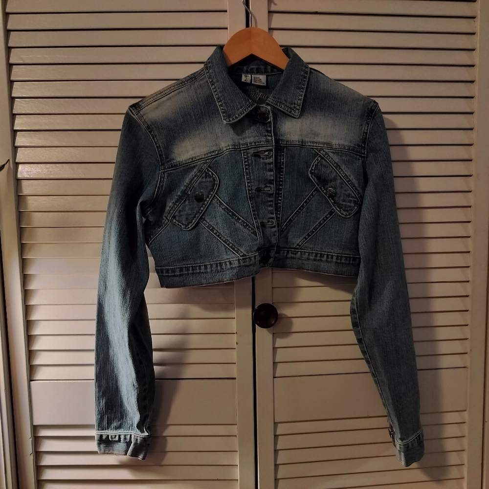 Cropped jean jacket